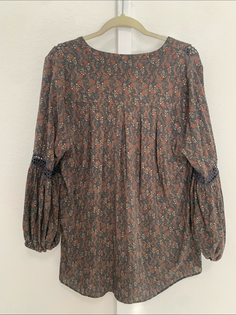 Torrid Festi Dark Floral Bohemian Tunic Top - Picture 6 of 8